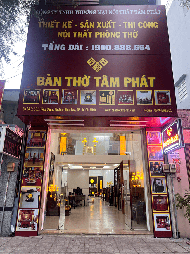 Bàn Thờ Phật Đẹp Gần Đây, Chi Nhánh Bàn Thờ Tâm Phát