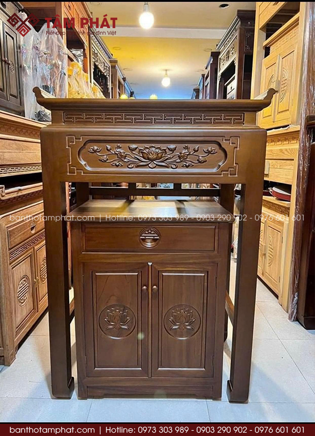 Bố Trí Bàn Thờ Phật Thuận Tiện Cho Việc Thắp Nhang