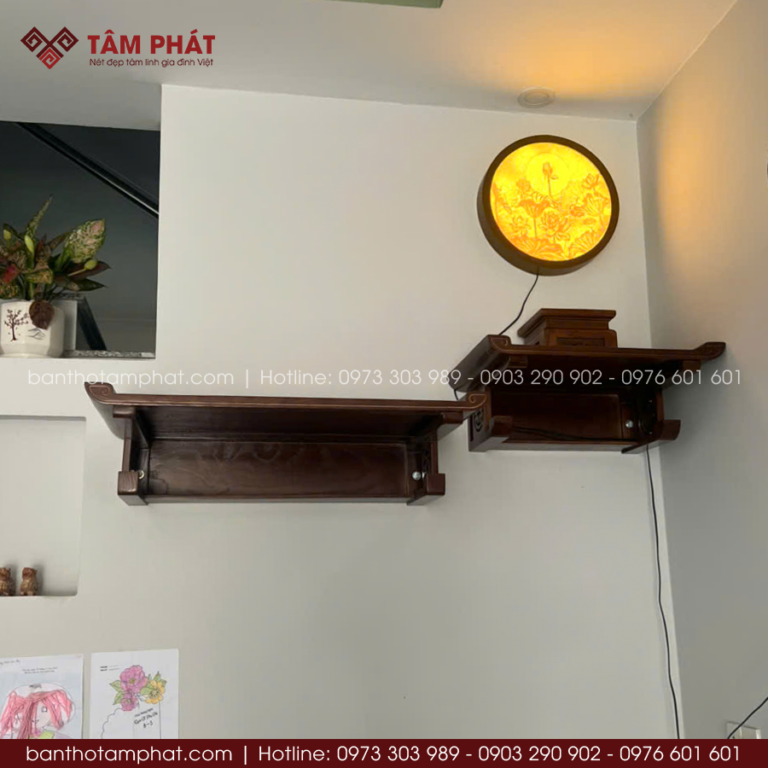 Mẫu Bàn Thờ Phật Hợp Mệnh Thổ Tại Bàn Thờ Tâm Phát