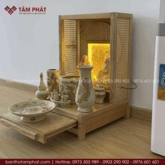 Mẫu bàn thờ Thần Tài đơn giản nhất 2026