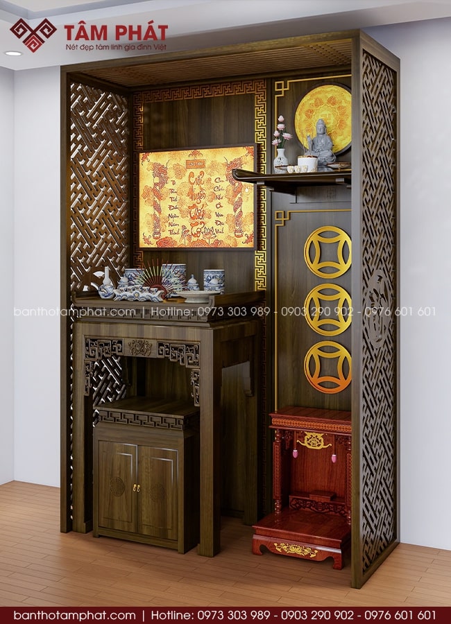Mẫu Bàn Thờ Phật Hiện Đại