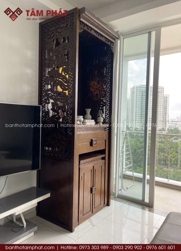 Phù hợp lắp đặt tại các không gian phòng khách, vừa trang nghiêm vừa thẩm mỹ.