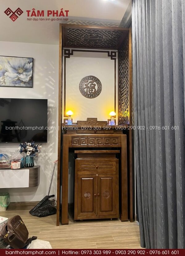 Phòng thờ đẹp cho ngày nhập trạch mẫu BT-1727