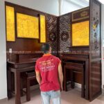 Đồng bộ màu sắc nâu óc chó sang trọng.