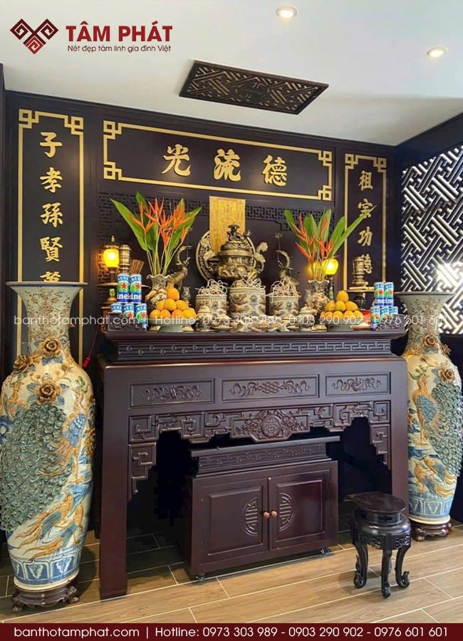 Mẫu Bàn Thờ Gia Tiên Tại Tâm Phát