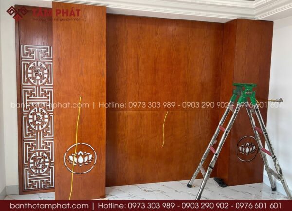 Tâm Phát hoàn thiện chi tiết của phòng thờ BT-1721.