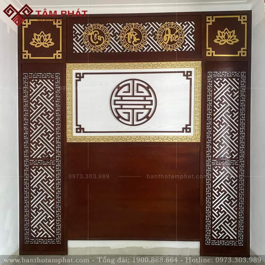 Chất liệu ốp MDF có độ bền cao, cắt CNC hiện đại hạn chế được sự nứt nẻ khi gia công thủ công.