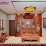 Phòng thờ biệt lập riêng biệt, rộng lớn.