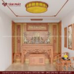 Phương án phối cảnh đa dạng, điều chỉnh theo mong muốn và không gian phòng thờ thực tế.