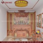 Phòng thờ BT-1720 đảm bảo chất lượng - phong thủy - thẩm mỹ tốt, mang ý nghĩa cát tường, viên mãn.