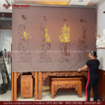 Rèm che phòng thờ hiện đại