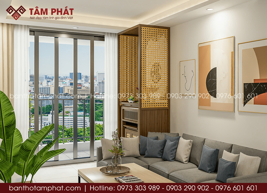 Bàn Thờ Chung Cư Đẹp Phù Hợp Căn Hộ Nhỏ