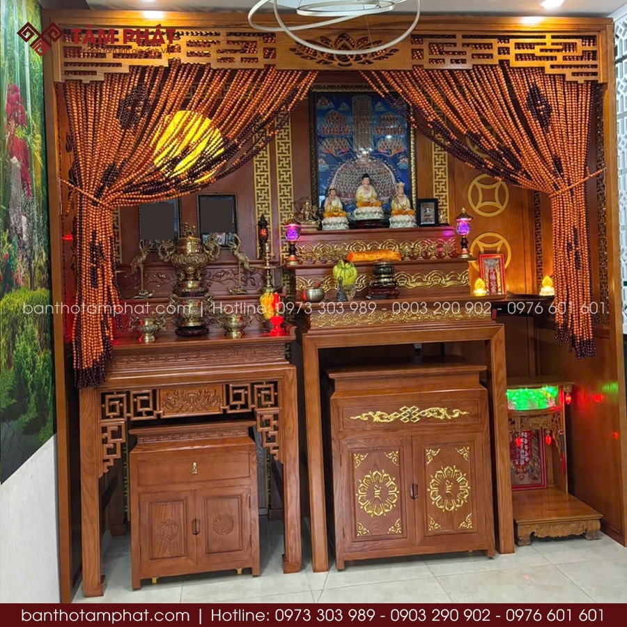 Bộ Bàn Thờ Gia Tiên Đẹp Có Sẵn Tại Cửa Hàng Tâm Phát