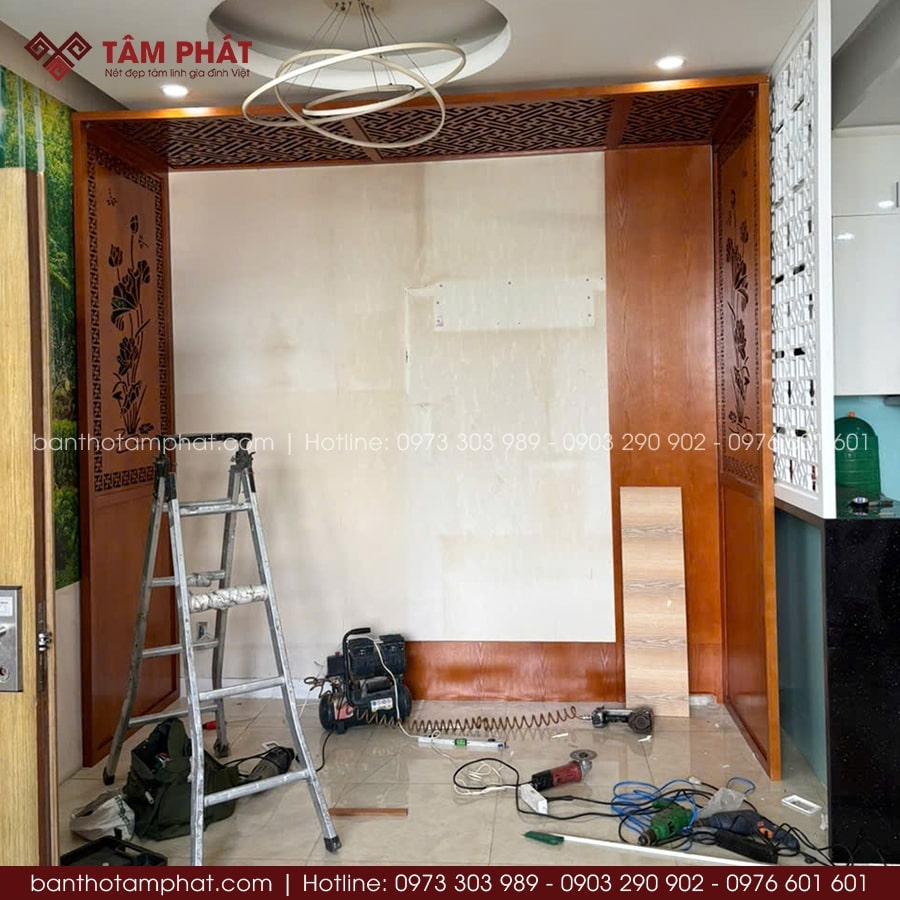 Không gian được phân chia hợp lý, tránh lẫn mùi bếp, đảm bảo sự thanh tịnh.