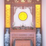 Phòng thờ đề hoành phi chữ hán mẫu BT-1738