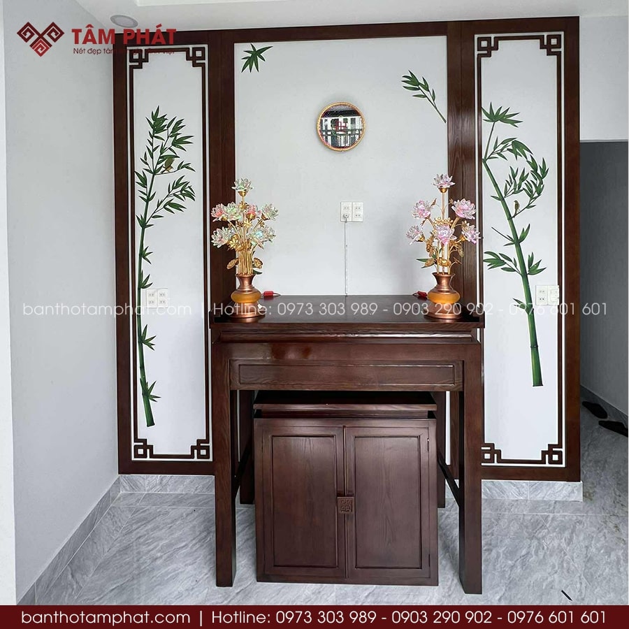 Phòng thờ đơn giản mẫu BT-1757