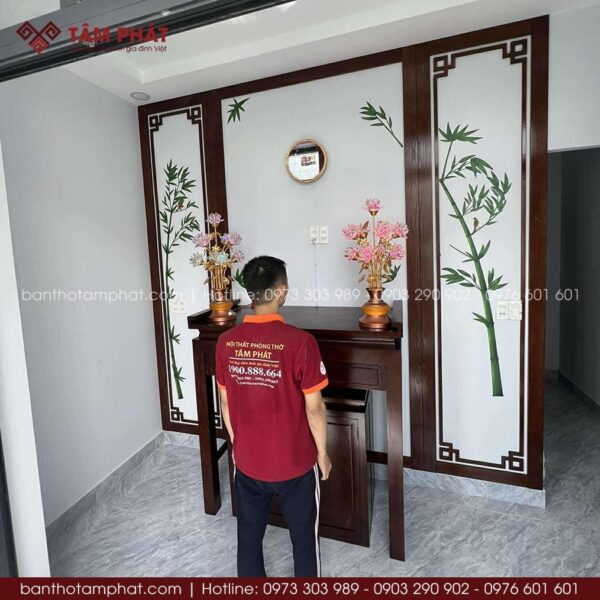 Nhận thiết kế thi công phòng thờ trọn gói theo yêu cầu gia chủ.