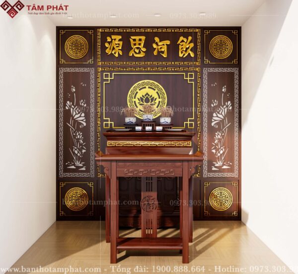 Tứ tự " Uống Nước Nhớ Nguồn" biểu thị lòng biết ơn, không quên cội nguồn, mong con cháu ghi nhớ công ơn của ông bà tổ tiên.