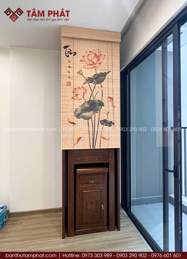 Phòng thờ kích thước nhỏ mẫu BT-1751