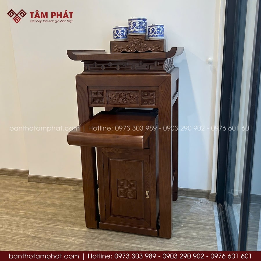Nhận đặt đóng, thiết kế và thi công phòng thờ BT-1751 theo yêu cầu gia chủ.