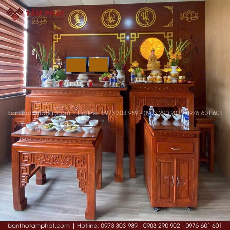 Các Phụ Kiện Đi Kèm Trong Bộ Bàn Thờ Gia Tiên