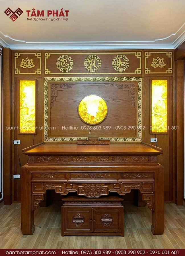 Các Mẫu Bàn Thờ Phật Đẹp Phong Cách Thiết Kế Mới