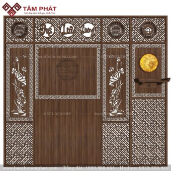 Mẫu 3D phần ốp hậu đẹp BT-1744