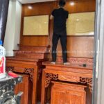 Thiết kế phòng thờ 2 bàn đứng sang trọng mẫu BT-1750