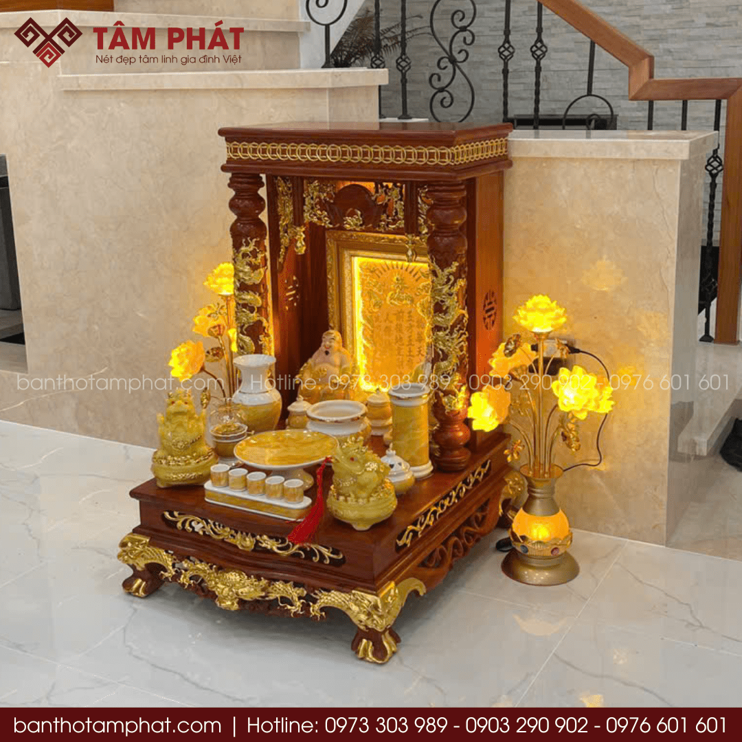 Bàn thờ Ông Địa Thần Tài cao cấp BTT-3028