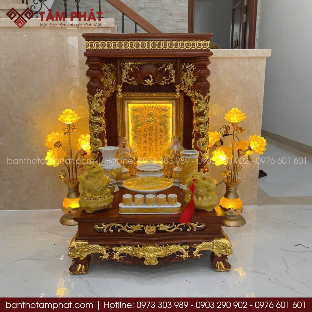 Bàn thờ Ông Địa Thần Tài cao cấp BTT-3028