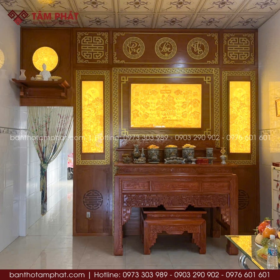 Mẫu Bàn Thờ Đẹp Truyền Thống Gia Đình Việt