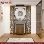 Phòng thờ kết hợp vách ngăn đẹp mẫu BT-1764
