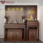 Phòng thờ Phật và Cửu Huyền Thất Tổ hiện đại mẫu BT-1762