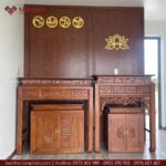 Thiết kế phòng thờ ưu tiên nét đẹp đơn giản hiện đại, hợp xu hướng nhà cửa.