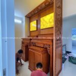 Phòng thờ song bàn nhị cấp chuẩn nghi lễ mẫu BT-1768