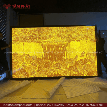 Tranh cây Bồ Đề trúc chỉ treo phòng thờ TC-6718