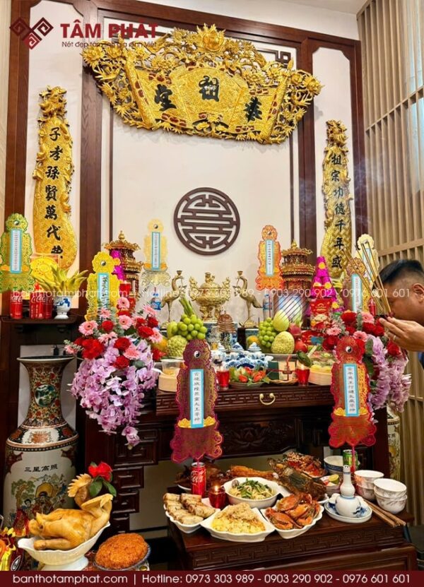 Phòng thờ Gia Tiên BT-1775 luôn là không gian thờ đẹp mà các gia chủ muốn hướng đến.