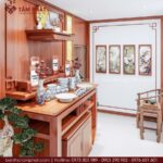 Không gian thờ BT-1776 phù hợp với phong cách nhà phố hiện đại.