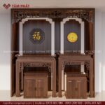 Phòng thờ đôi hiện đại xu hướng mới mẫu BT-1778