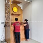 Hệ thống vách ngăn, ốp hậu chắc chắn, thẩm mỹ cao.