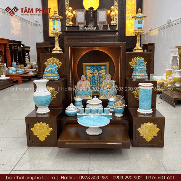 Combo bàn thờ Thần Tài hiện đại nhất 2026 mẫu BTT-3032