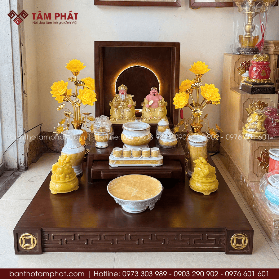 Bàn Thờ Thần Tài, Ông Địa Đơn Giản