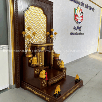 Bộ Bàn thờ Thần Tài kèm tam cấp và bục đế mẫu BTT-3368