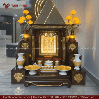 Bàn thờ Ông Địa Thần Tài đẹp mẫu BTT-3365.