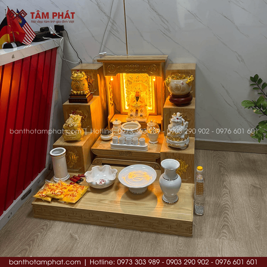 Bộ bàn thờ Ông Địa thường dùng cho văn phòng công ty Bộ bàn thờ Ông Địa thường dùng cho văn phòng công ty