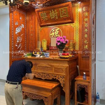 Phòng thờ BT-1794 được đánh giá cao về mọi mặt, từ bàn thờ đến trang trí hậu.