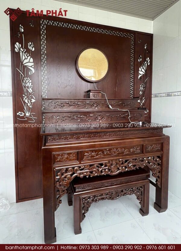 Đa dạng các tone gỗ trầm ấm, kích thước chuẩn phong thủy, bám sát diện tích thực tế.