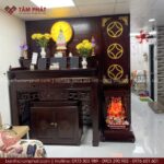 Phòng thờ nhà phố trần thấp đẹp mẫu BT-1810