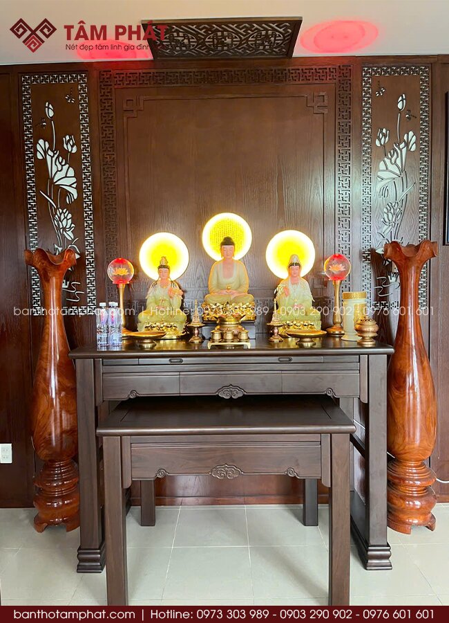 Thiết kế phù hợp với nhiều diện tích nhà ở, đặc biệt là nhà phố và phòng thờ riêng.