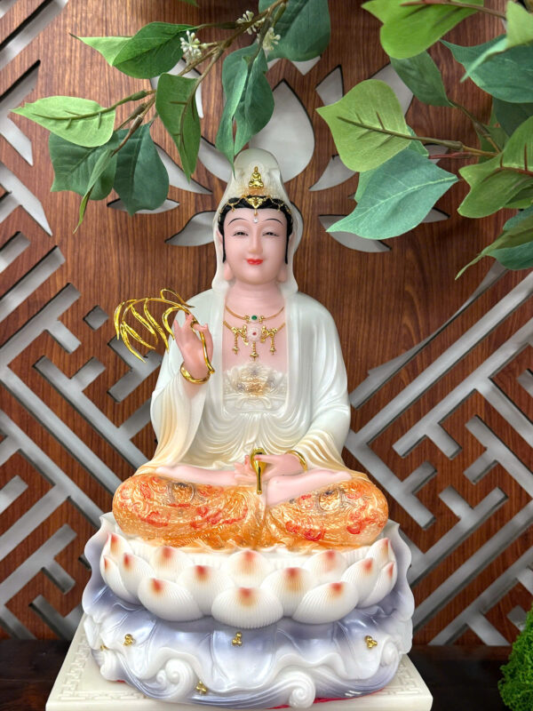 Tượng Quan Thế Âm Bồ Tát Tọa Đài Sen Cao Cấp